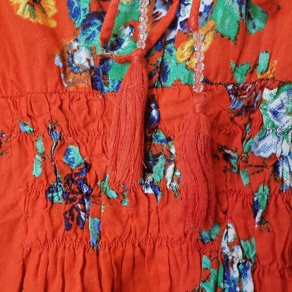 RUBY YAYA Floral Boho Top Made in India Small - Picture 2 of 10